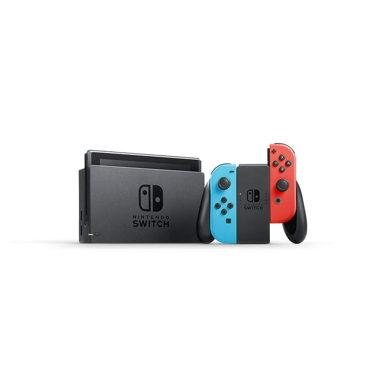 Nintendo Switch - OLED Model with Neon Red & Neon Blue Joy-Con - (UAE Version)