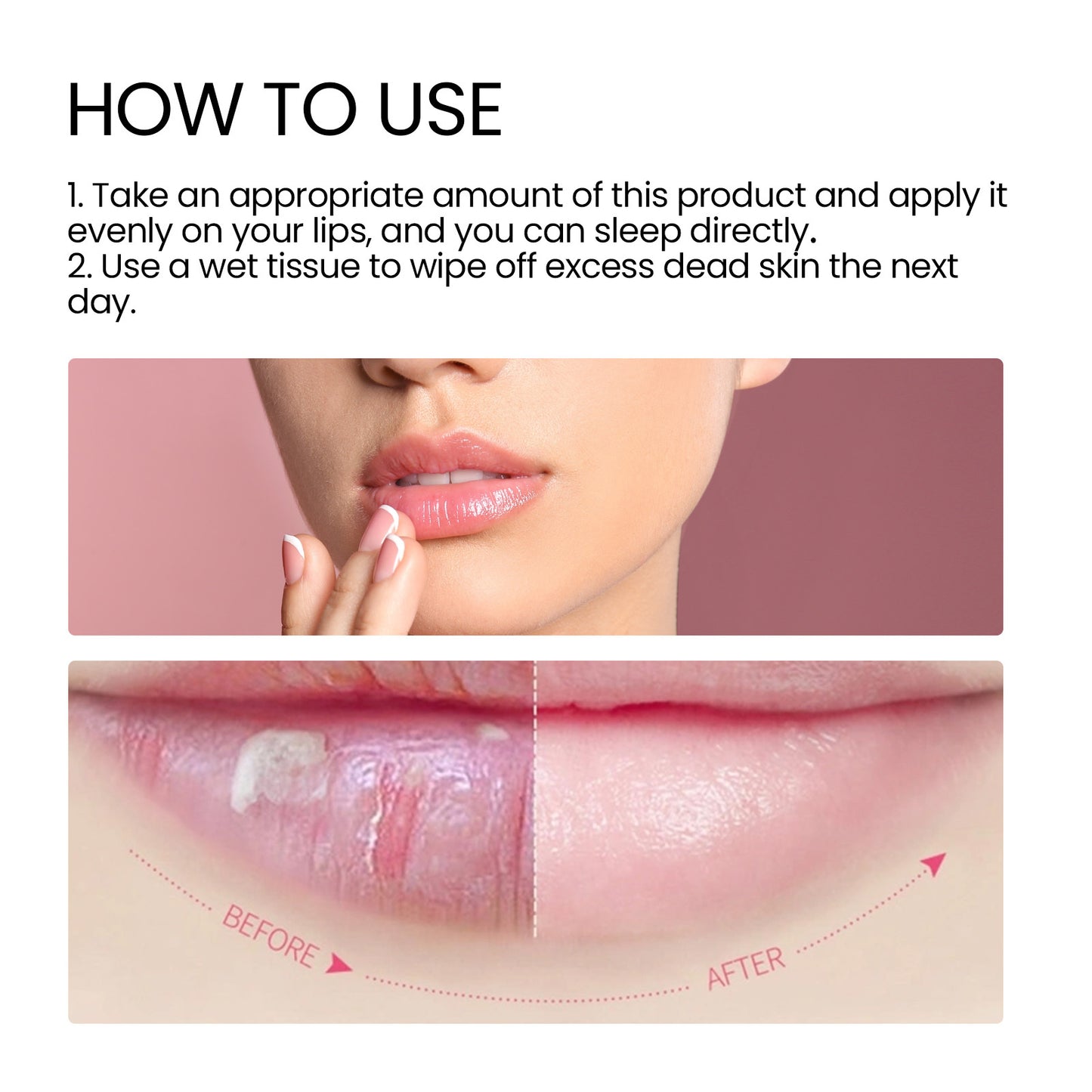 Mascarilla hidratante y voluminizadora para labios