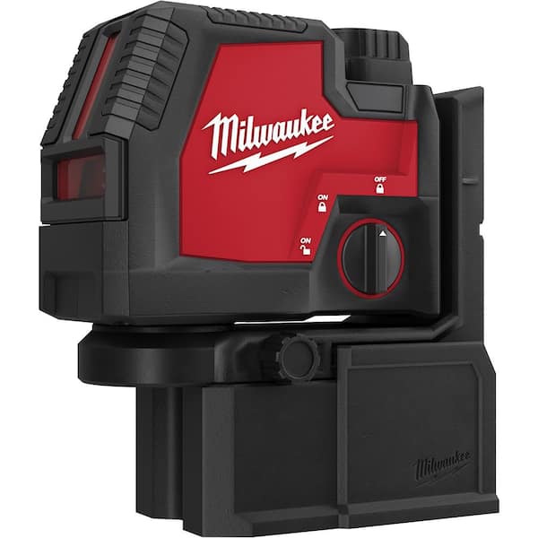 Green 100 ft. Cross Line and Plumb Points Rechargeable Laser Level with REDLITHIUM Lithium-Ion USB Battery and Charger