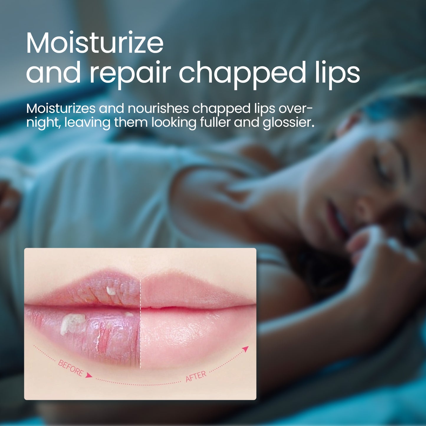 Mascarilla hidratante y voluminizadora para labios