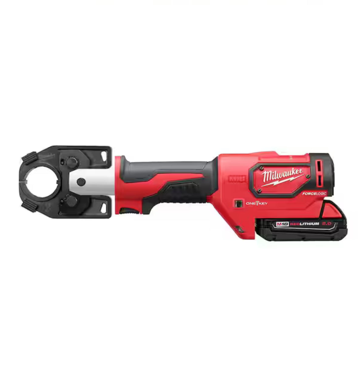 M18 18V Lithium-Ion Cordless FORCE LOGIC 600 MCM Crimper Kit W/(2) 2.0Ah Batteries, Charger, Hard Case