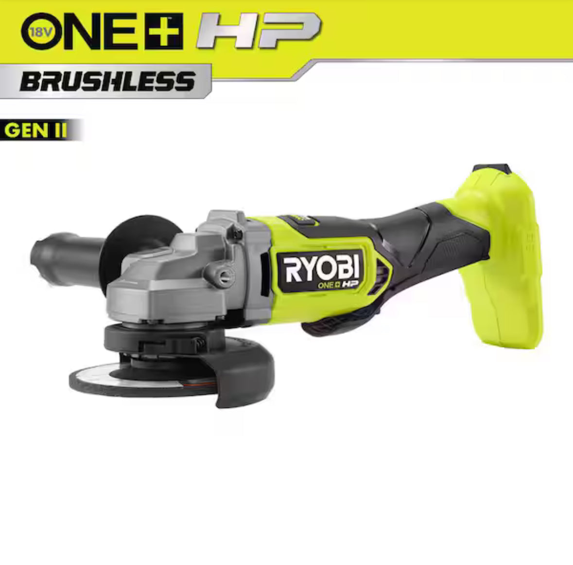 ONE+ HP 18V Brushless Cordless 4-1/2 in. Angle Grinder (Tool Only)