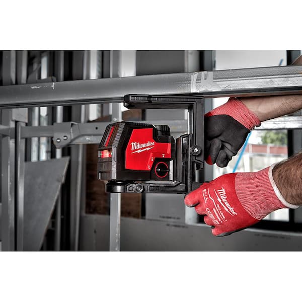 Green 100 ft. Cross Line and Plumb Points Rechargeable Laser Level with REDLITHIUM Lithium-Ion USB Battery and Charger