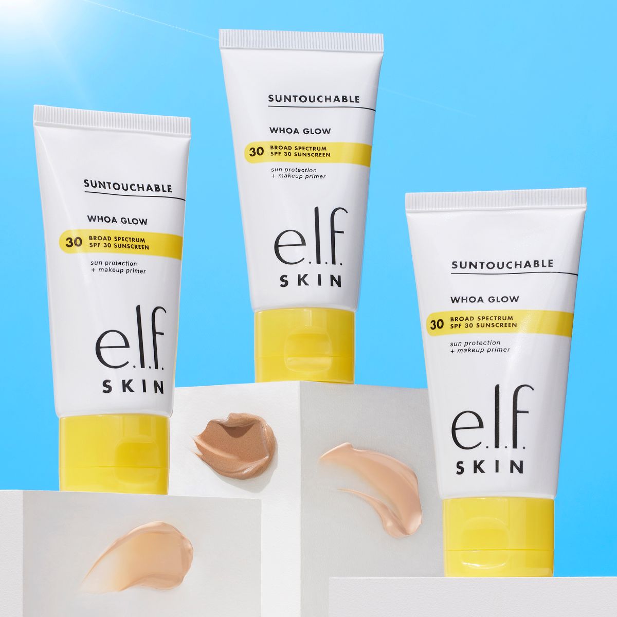 Protector solar y prebase Suntouchable Whoa Glow de elf SKIN - FPS 30 - 50 ml