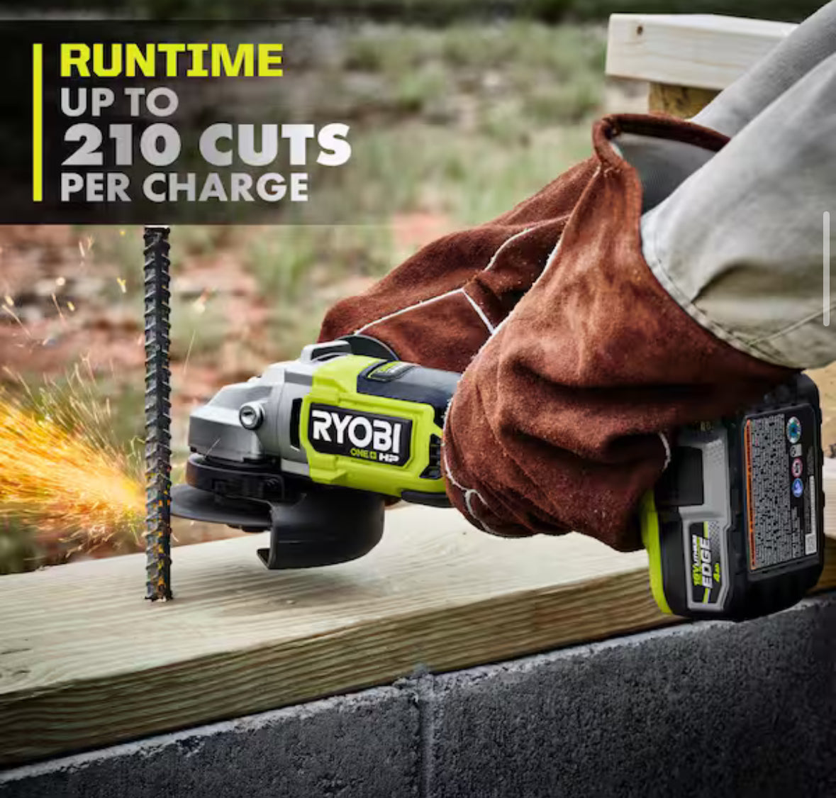 ONE+ HP 18V Brushless Cordless 4-1/2 in. Angle Grinder (Tool Only)