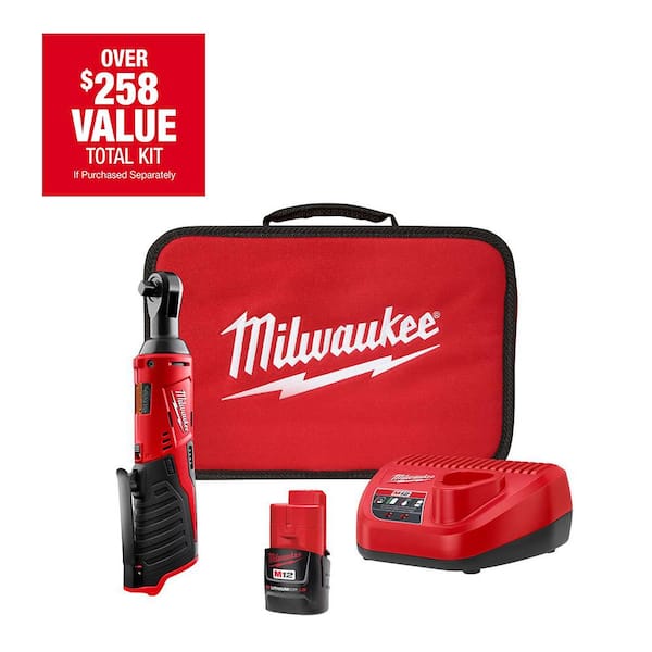 M12 12V Lithium-Ion Cordless 3/8 in. And 1/4 in. Ratchet