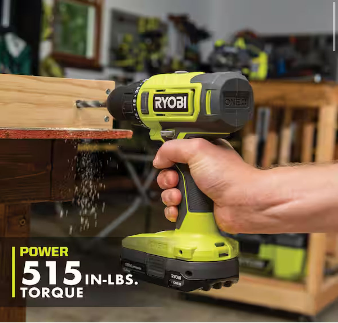 ONE+ 18V Cordless 1/2 in. Drill/Driver Kit with (2) 1.5 Ah Batteries and Charger