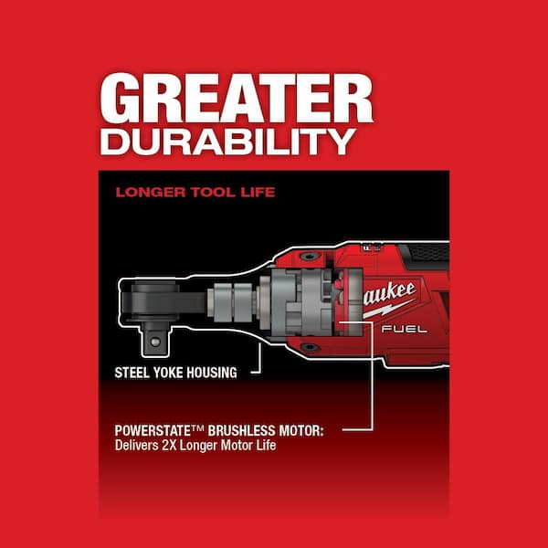 M12 FUEL 12V Lithium-Ion Brushless High Speed 3/8 in. Cordless Ratchet Kit w/(2) Batteries, Charger, Bag& 3/8 in Ratchet