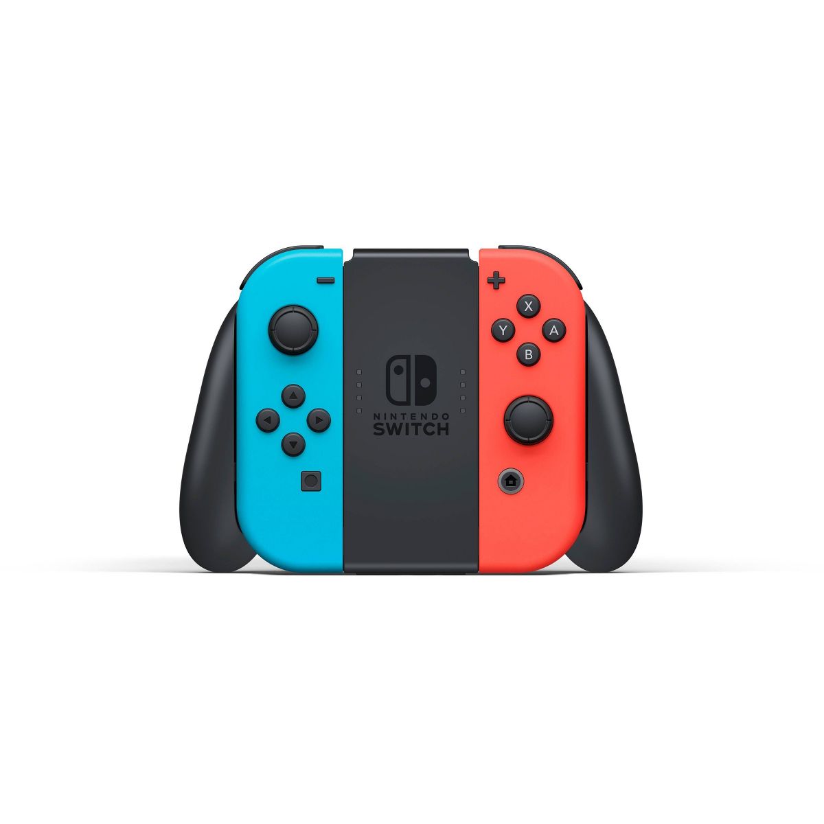 Nintendo Switch with Neon Blue and Neon Red Joy-Con
