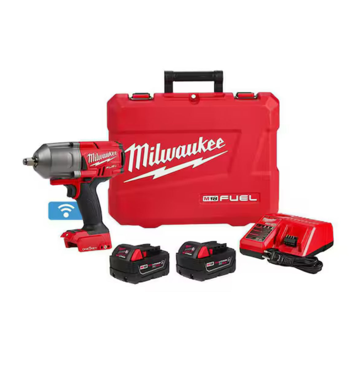 M18 FUEL ONE-KEY 18V Lithium-Ion Brushless Cordless Impact Wrench with Friction Ring