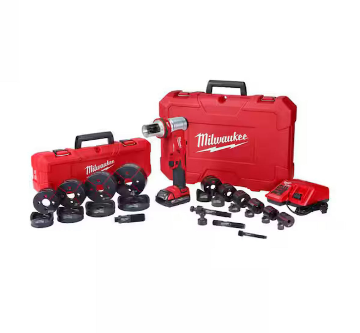 M18 18V Lithium-Ion 1/2 in. to 4 in. Force Logic 6-Ton Cordless Knockout Tool Kit with Die Set, One 2.0Ah Batteries
