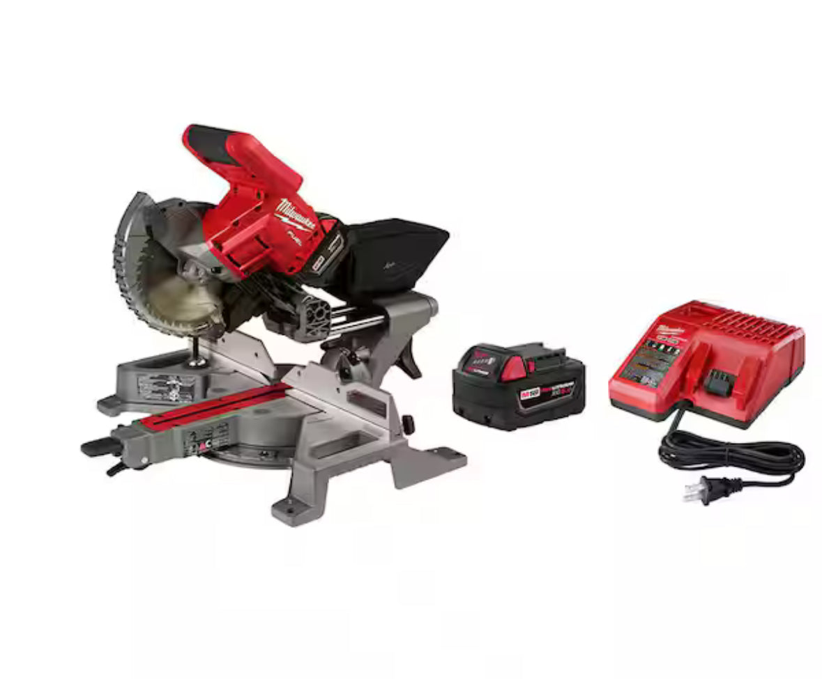 M18 FUEL 18V Lithium-Ion Brushless Cordless Dual Bevel Sliding Compound Miter Saw