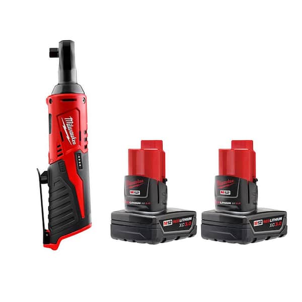 M12 12V Lithium-Ion Cordless 3/8 in. And 1/4 in. Ratchet