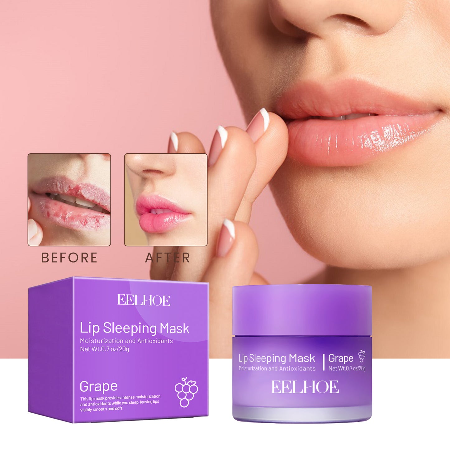 Mascarilla labial hidratante para dormir Hidratante Exfoliante suave Piel muerta Relleno Suavidad completa