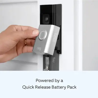 Ring - Battery Doorbell Plus Smart Wifi Video Doorbell – Battery Operated with Head-to-Toe View - Satin Nickel