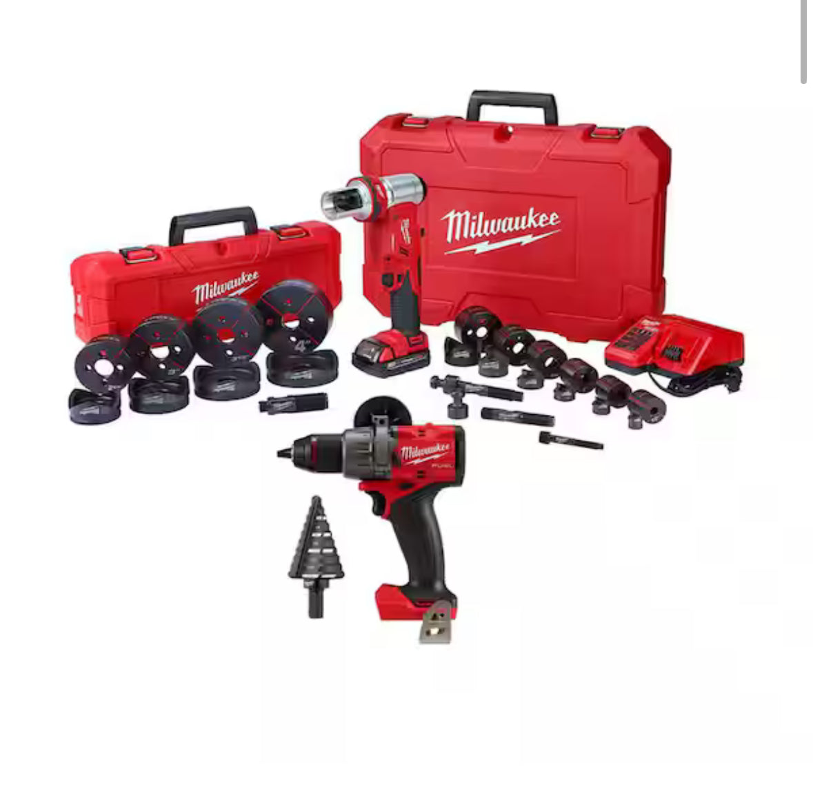 M18 18V Lithium-Ion 1/2 in. to 4 in. Force Logic 6-Ton Cordless Knockout Tool Kit with Die Set, One 2.0Ah Batteries