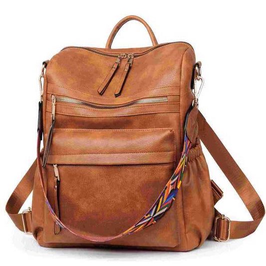 Bolso de hombro para mujer, de piel sintética de moda