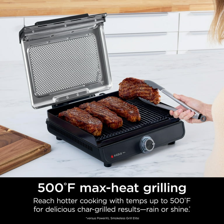 Parrilla de interior Ninja Sizzle con placa antiadherente, GR100 