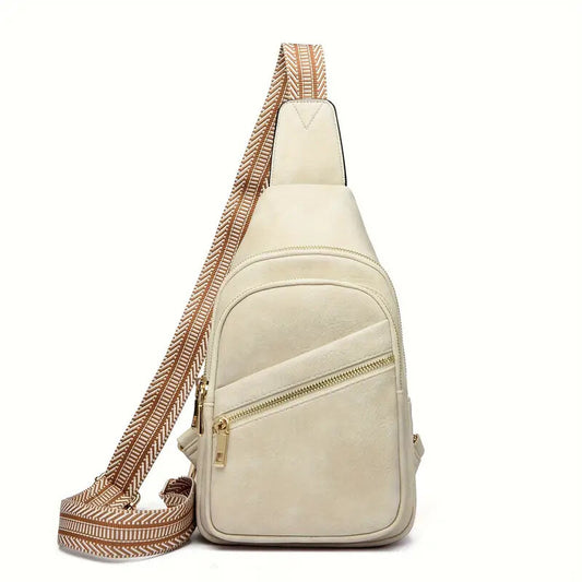 Bolso bandolera pequeño para mujer, bandolera de cuero a la moda, bandolera cruzada 
