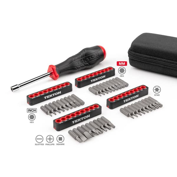 1/4 in. Bit Screwdriver and Bit Set with Case (37-Piece)