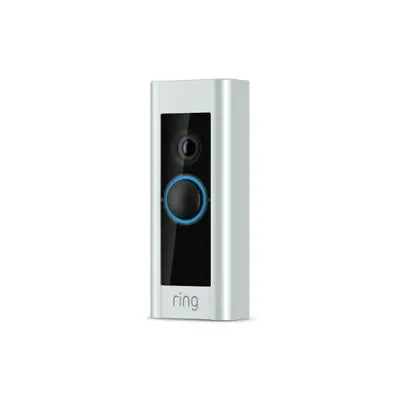 Ring - Wired Doorbell Plus Smart Wi-Fi Video Doorbell - Satin Nickel
