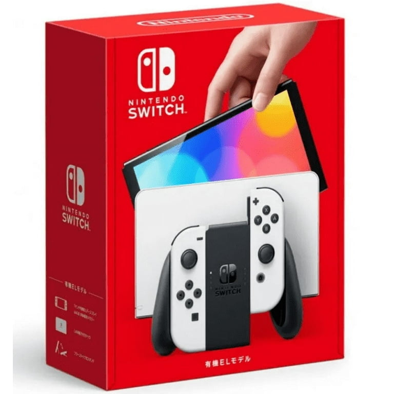 Nintendo Switch OLED Model with 64GB, White, Bundle (Imported Version ) Powever Bundle