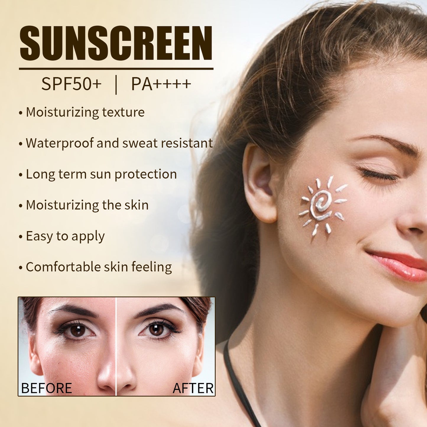 Crema facial hidratante y refrescante con protección probiótica y protección UV