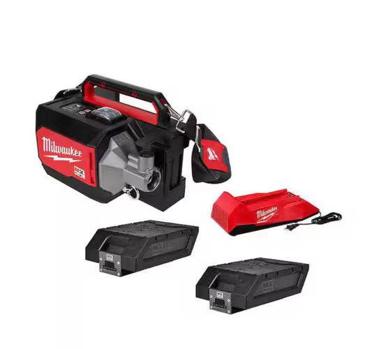 MX FUEL Lithium-Ion Cordless Briefcase Concrete Vibrator Kit with (2) Batteries and Charger