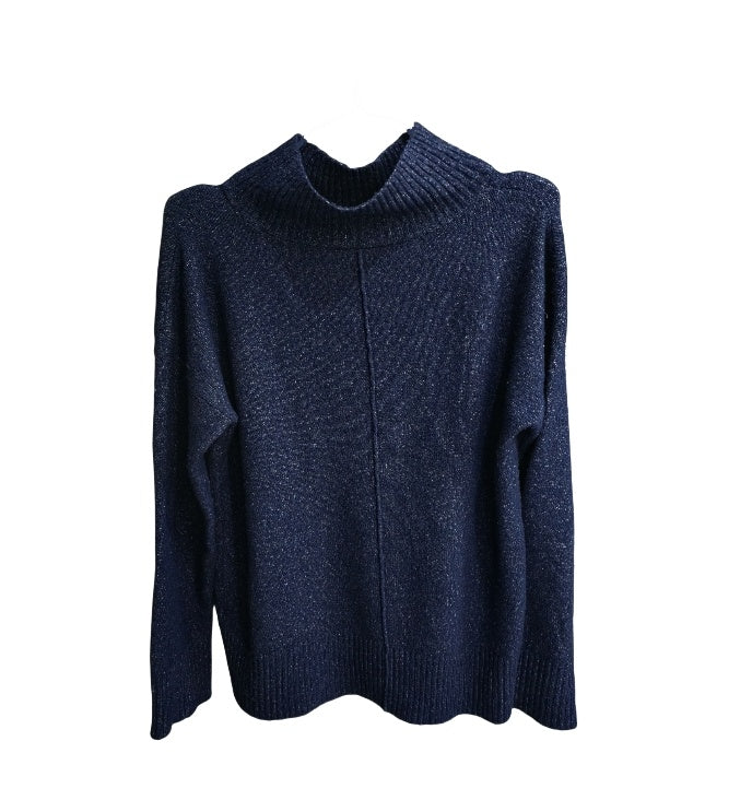 Suéter de cuello alto extragrande, elegante y cálido para mujeres modernas