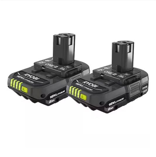 Batería ONE+ de iones de litio de 18 V, 2,0 Ah y 4 Ah (paquete de 2)