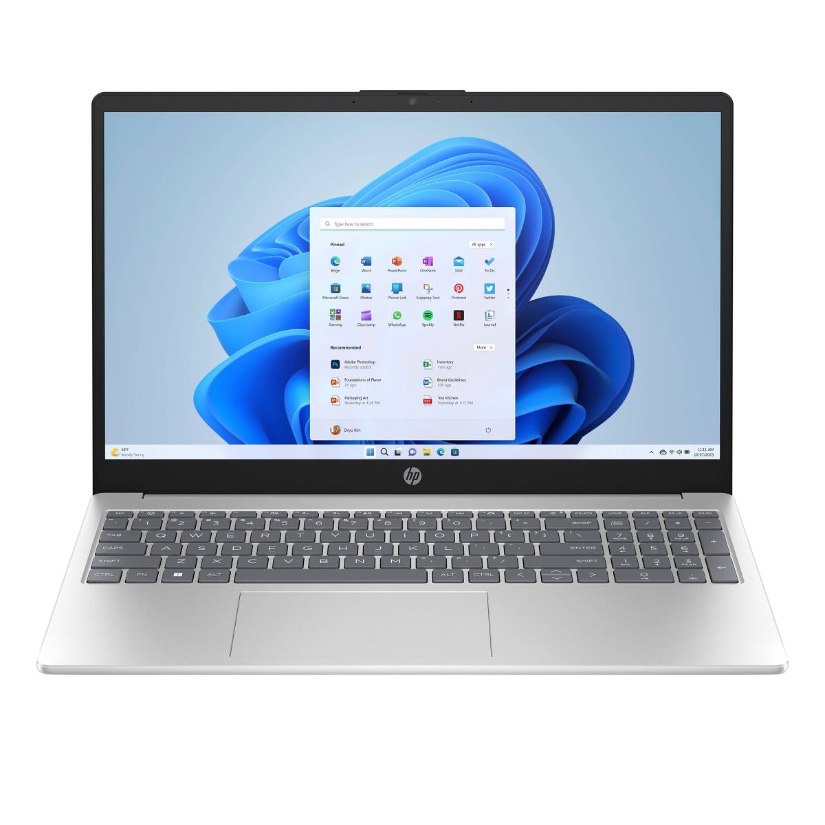 HP 15.6" FHD Laptop - Intel Core i3 - 8GB RAM - 256GB SSD Storage - Silver