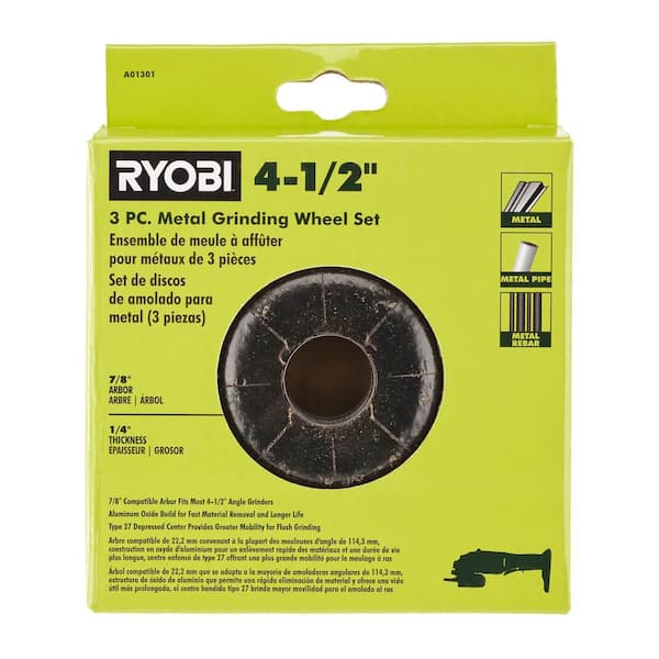 4-1/2 in. Metal Grinding Wheel (3-Piece)