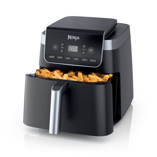 Freidora de aire Ninja Pro XL 6 en 1 - AF181: Capacidad de 6.5 cuartos, 1750 W, Piezas aptas para lavavajillas, Metal y plástico, Gris 