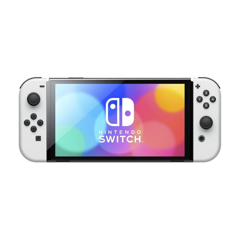 Nintendo Switch OLED Model with 64GB, White, Bundle (Imported Version ) Powever Bundle