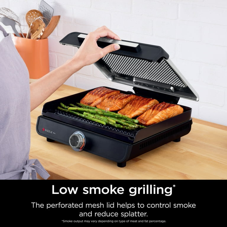 Parrilla de interior Ninja Sizzle con placa antiadherente, GR100 