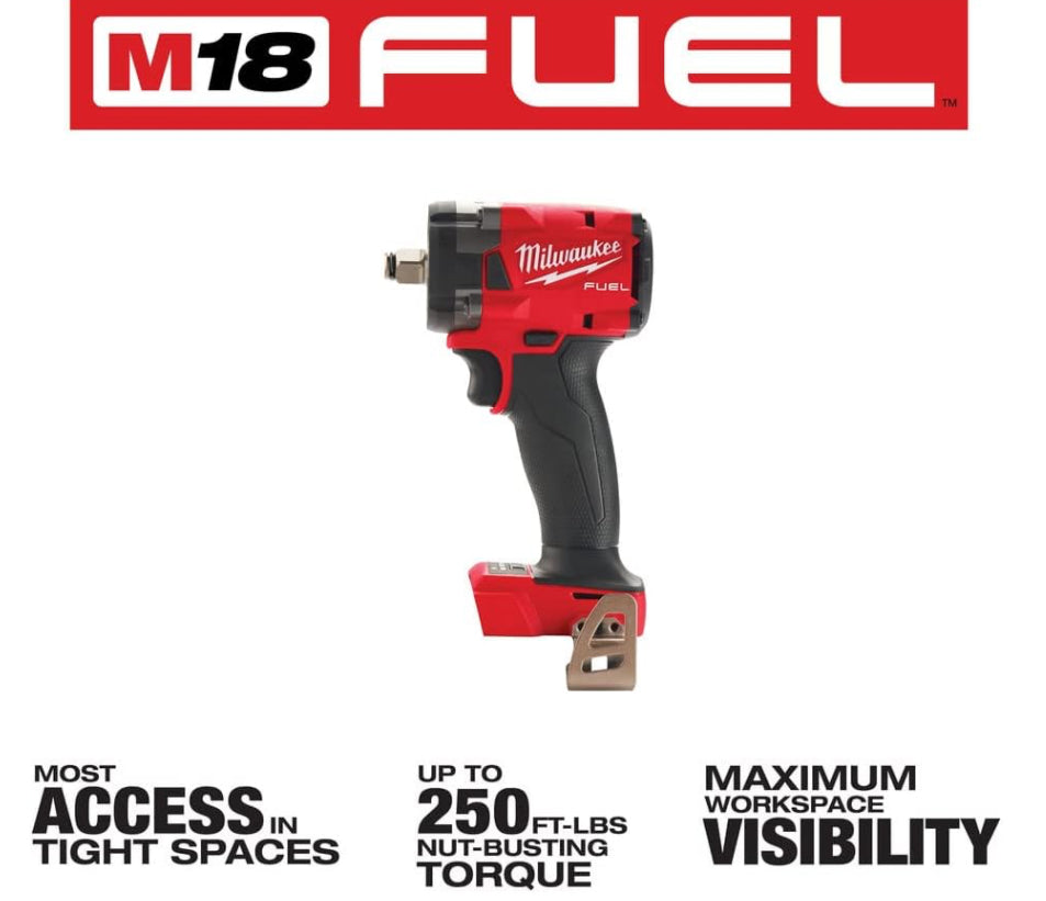 Milwaukee 2855-20 18V Brushless Cordless 1/2" Impact Wrench with Friction Ring